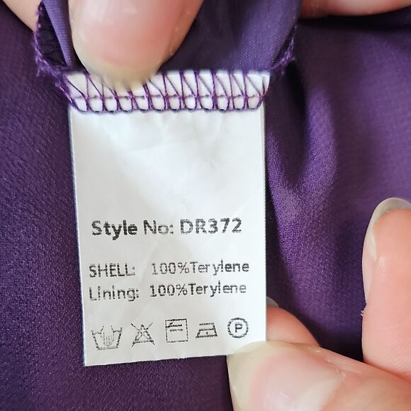 Women's Smocked Bodice Ruffle Mini Dress Square Neck Long Sleeve, Size L - Picture 6 of 6